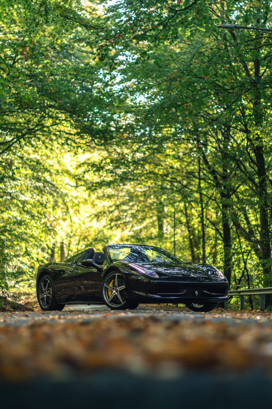 Kristofers svarta Ferrari 458